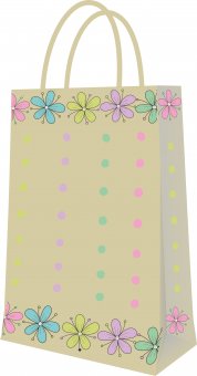 Punga cadou mare Kraft Natur 24x35x8 cm